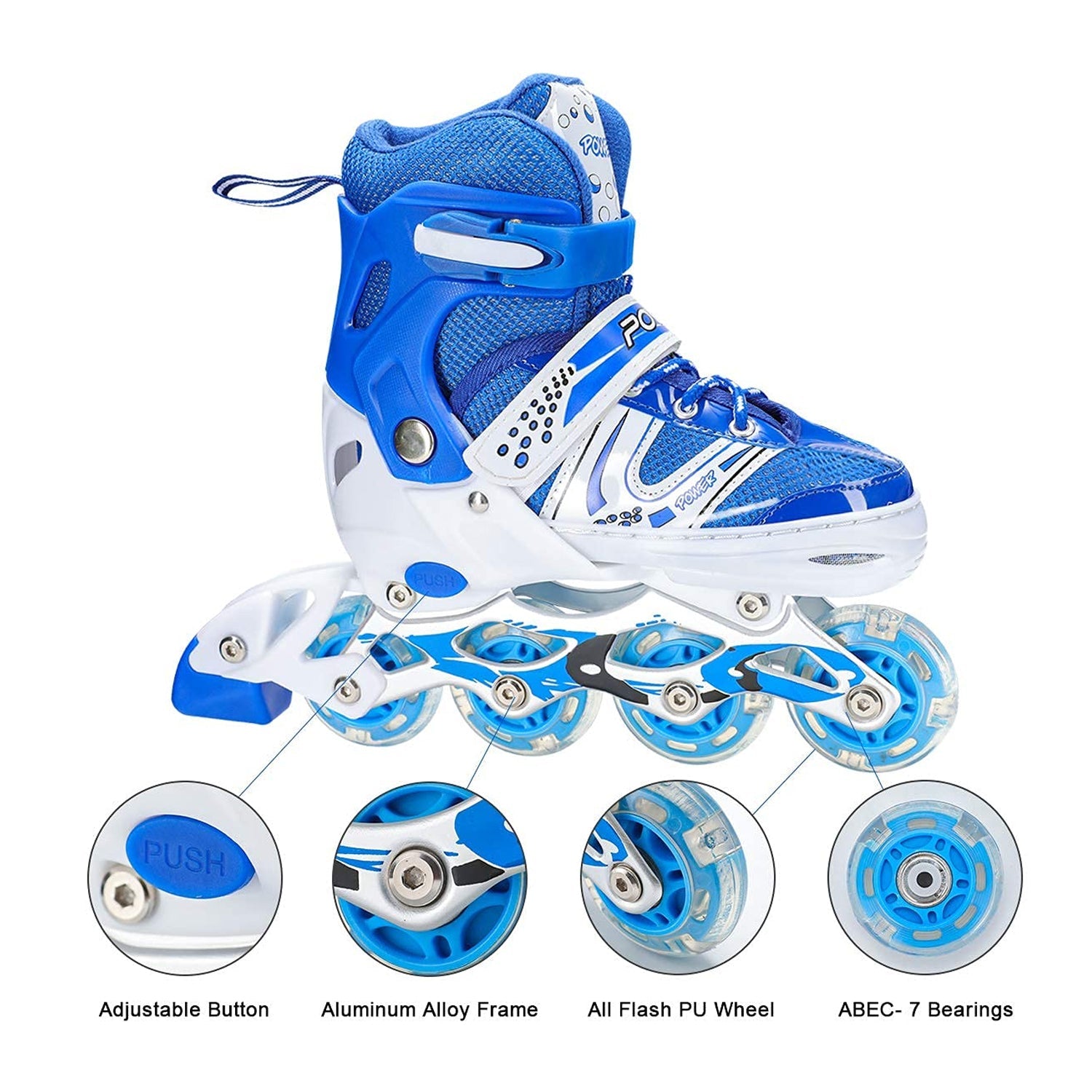 7554 Inline Skates With Led Flashing Light Wheel With Adjustable Length Skate Premium High Quality Skates Pair 7554 Inline Skates With Led Flashing Light Wheel With Adjustable Length Skate Premium High Quality Skates Pair